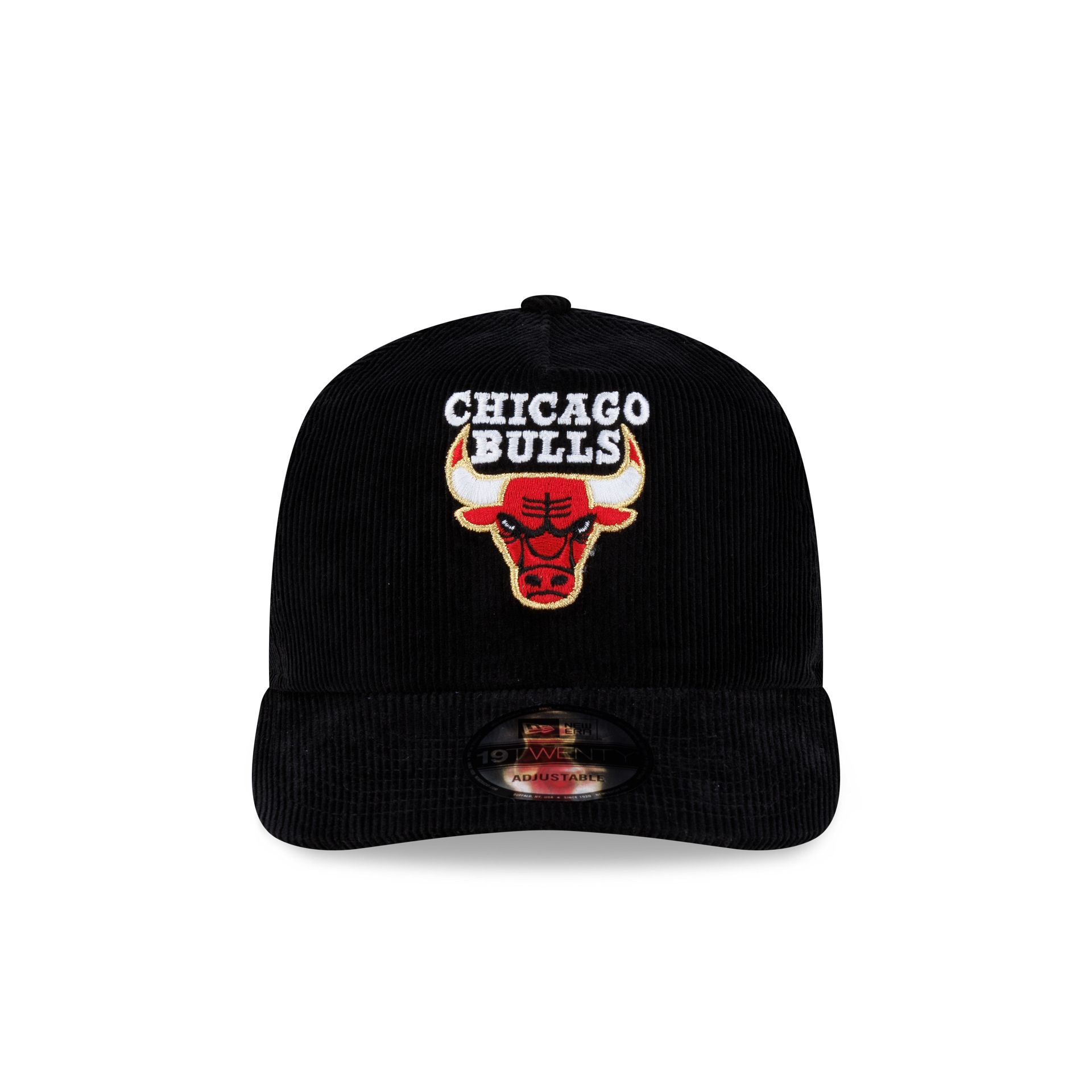 Chicago Bulls 1998 Finals Black & Gold Corduroy 19TWENTY Adjustable Hat