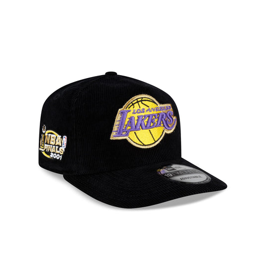 Los Angeles Lakers 2001 Finals Black & Gold Corduroy 19TWENTY Adjustable Hat - New Era Cap