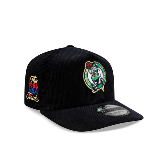 Boston Celtics 1986 Finals Black & Gold Corduroy 19TWENTY Adjustable Hat - New Era Cap