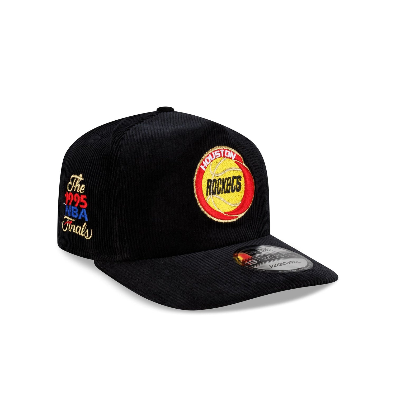 Houston Rockets 1995 Finals Black & Gold Corduroy 19TWENTY Adjustable Hat