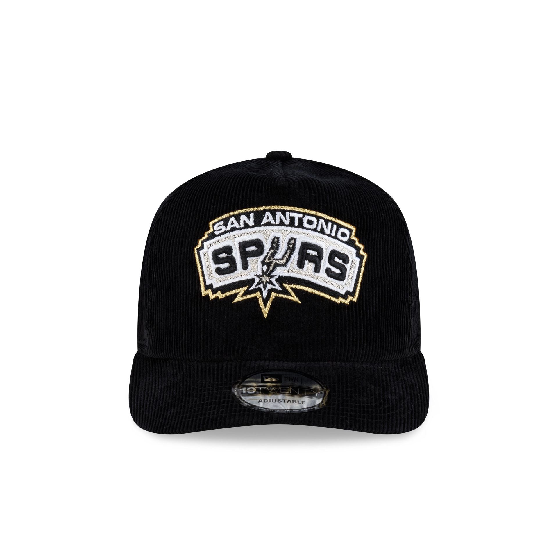 San Antonio Spurs 2003 Finals Black & Gold Corduroy 19TWENTY Adjustable Hat