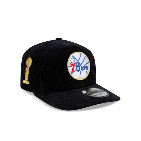 Philadelphia 76ers 1983 Finals Black & Gold Corduroy 19TWENTY Adjustable Hat - New Era Cap
