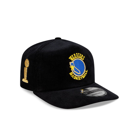 Golden State Warriors 1975 Finals Black & Gold Corduroy 19TWENTY Adjustable Hat - New Era Cap
