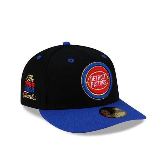Detroit Pistons 1989 Finals Black & Gold 59FIFTY Fitted Hat - New Era Cap