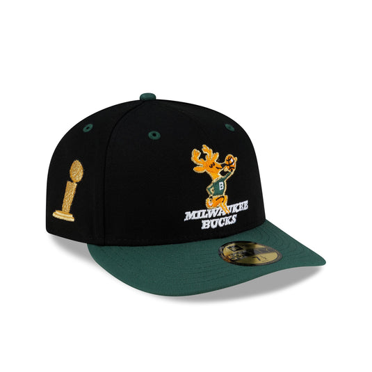 Milwaukee Bucks 1971 Finals Black & Gold 59FIFTY Fitted Hat - New Era Cap