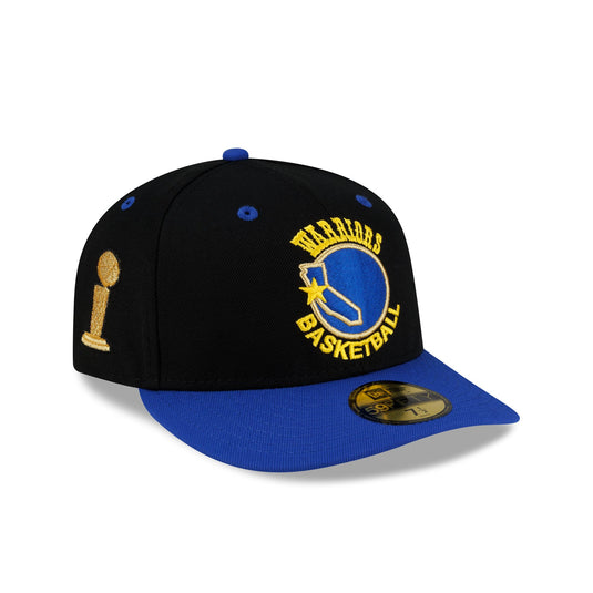 Golden State Warriors 1975 Finals Black & Gold 59FIFTY Fitted Hat - New Era Cap