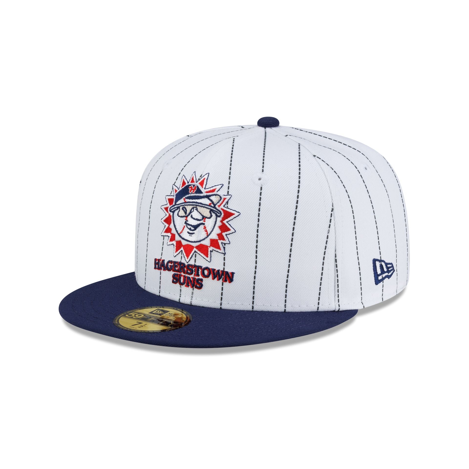 Hagerstown Suns Hometown Navy Pinstripe 59FIFTY Fitted Hat