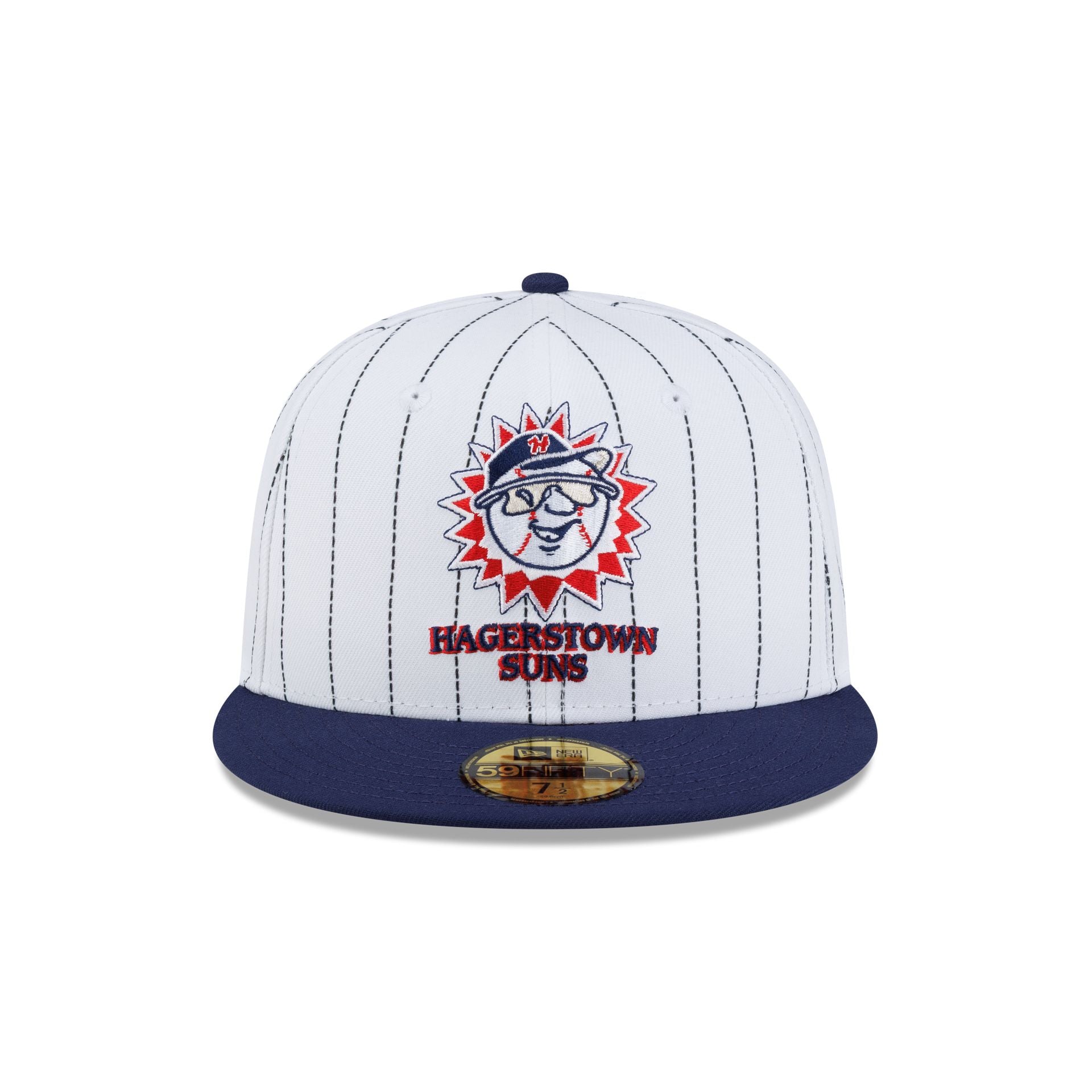 Hagerstown Suns Hometown Navy Pinstripe 59FIFTY Fitted Hat
