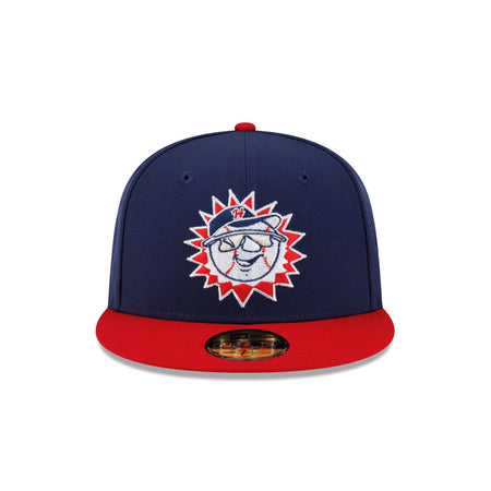 Hagerstown Suns Hometown Navy Red 59FIFTY Fitted Hat