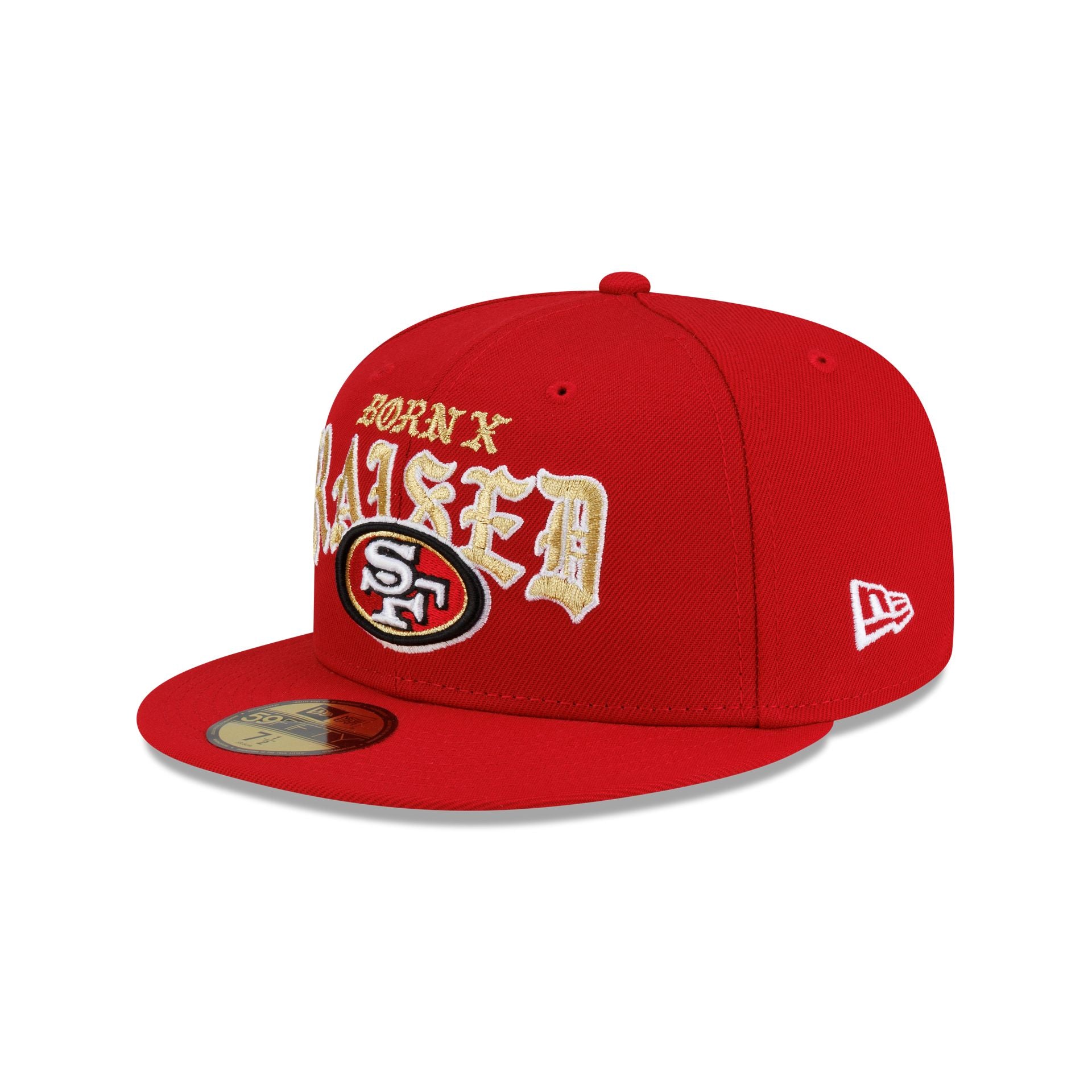 キャップ BORN X RAISED + 49ERS FITTED ROCKER HAT Born x Raised x San Francisco 49ers 59FIFTY Fitted Hat – New Era Cap