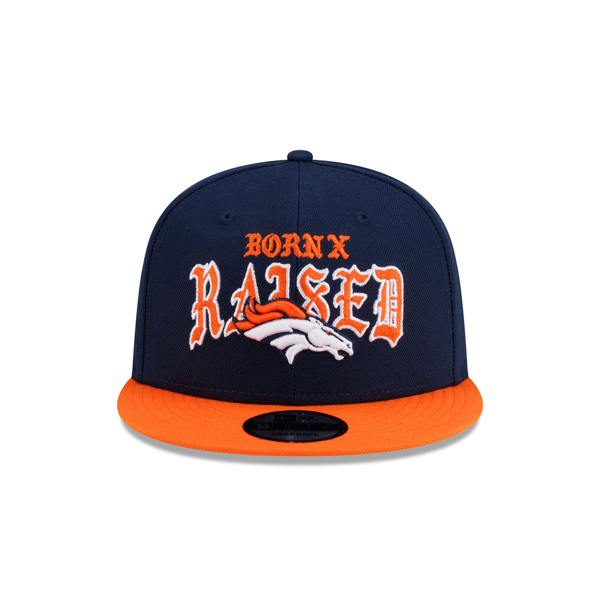 Born x Raised x Denver Broncos Two-Tone 9FIFTY Snapback Hat