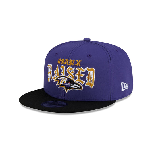 Born x Raised x Baltimore Ravens Two-Tone 9FIFTY Snapback Hat