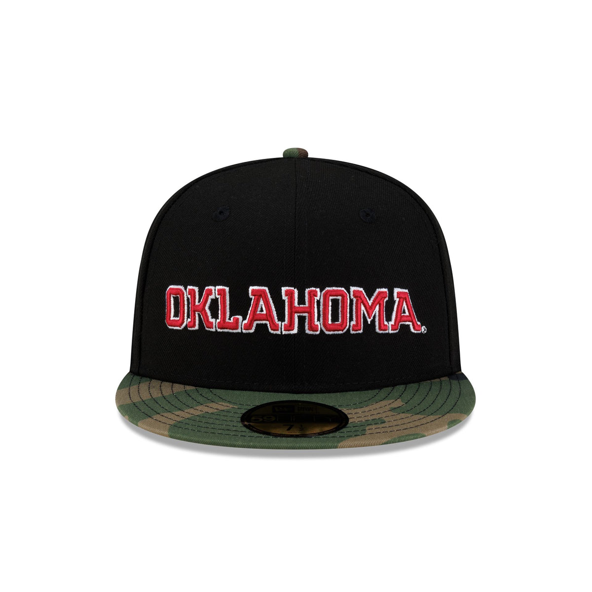 Oklahoma Sooners Black Woodland 59FIFTY Fitted Hat