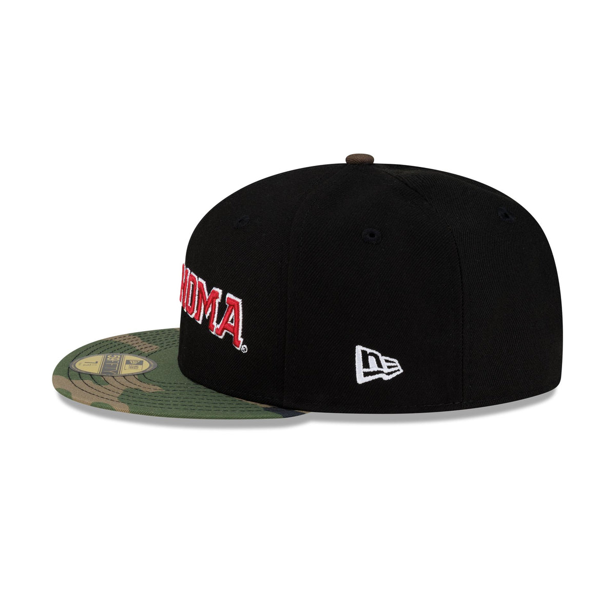 Oklahoma Sooners Black Woodland 59FIFTY Fitted Hat