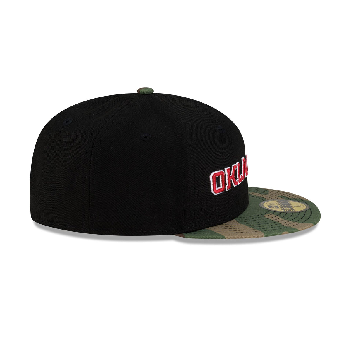 Oklahoma Sooners Black Woodland 59FIFTY Fitted Hat