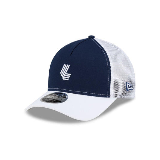 LIV Golf Navy 9FORTY M-Crown Trucker Hat - New Era Cap