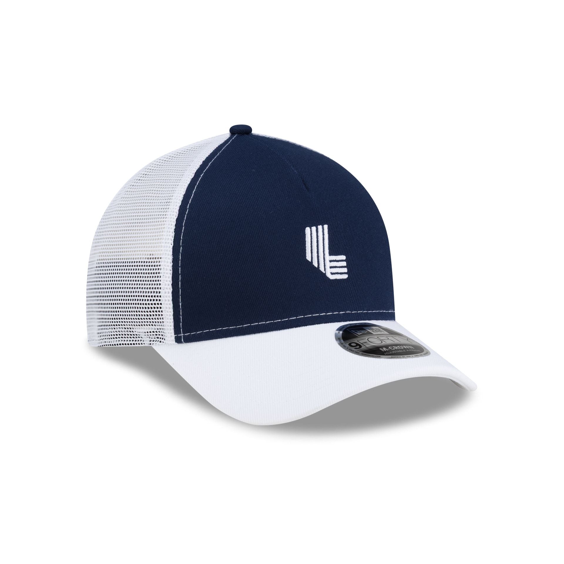 LIV Golf Navy 9FORTY M-Crown Trucker Hat