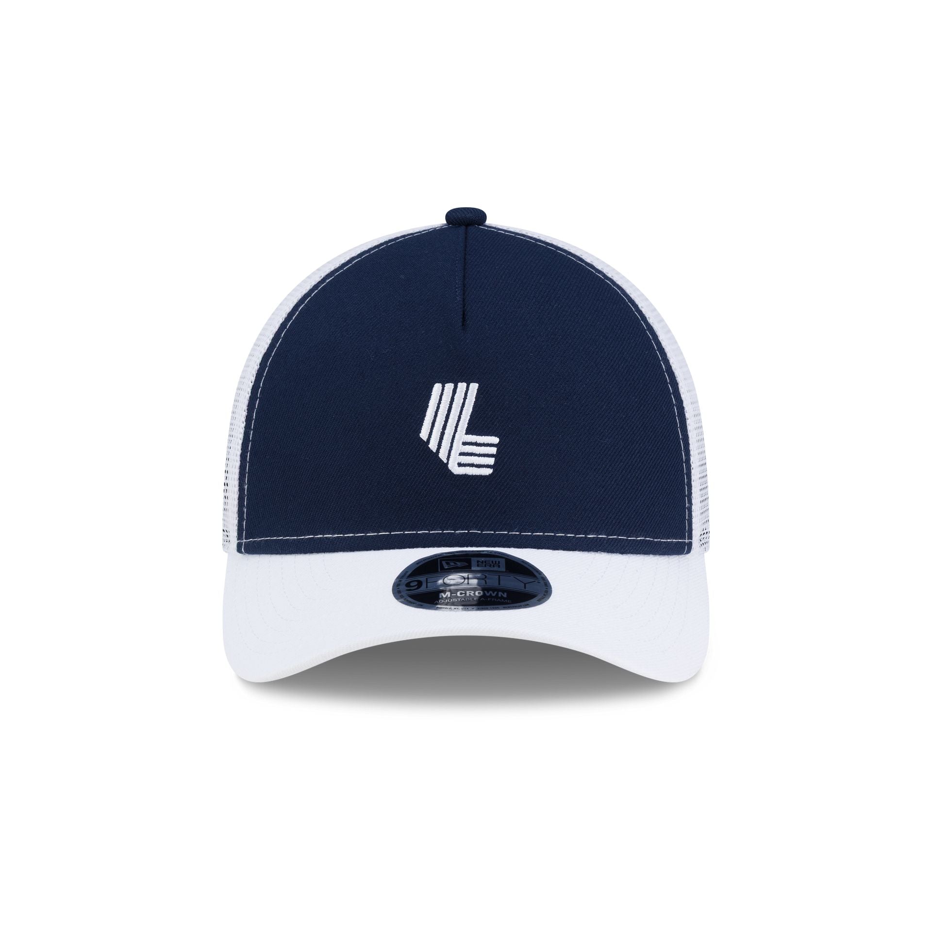 LIV Golf Navy 9FORTY M-Crown Trucker Hat