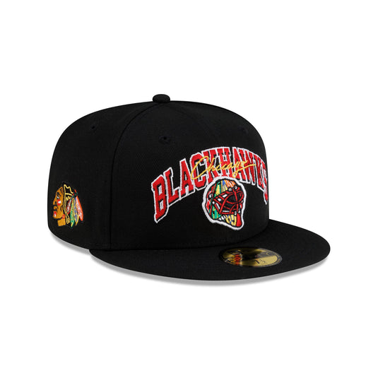 Chicago Blackhawks Arch Mask 59FIFTY Fitted Hat