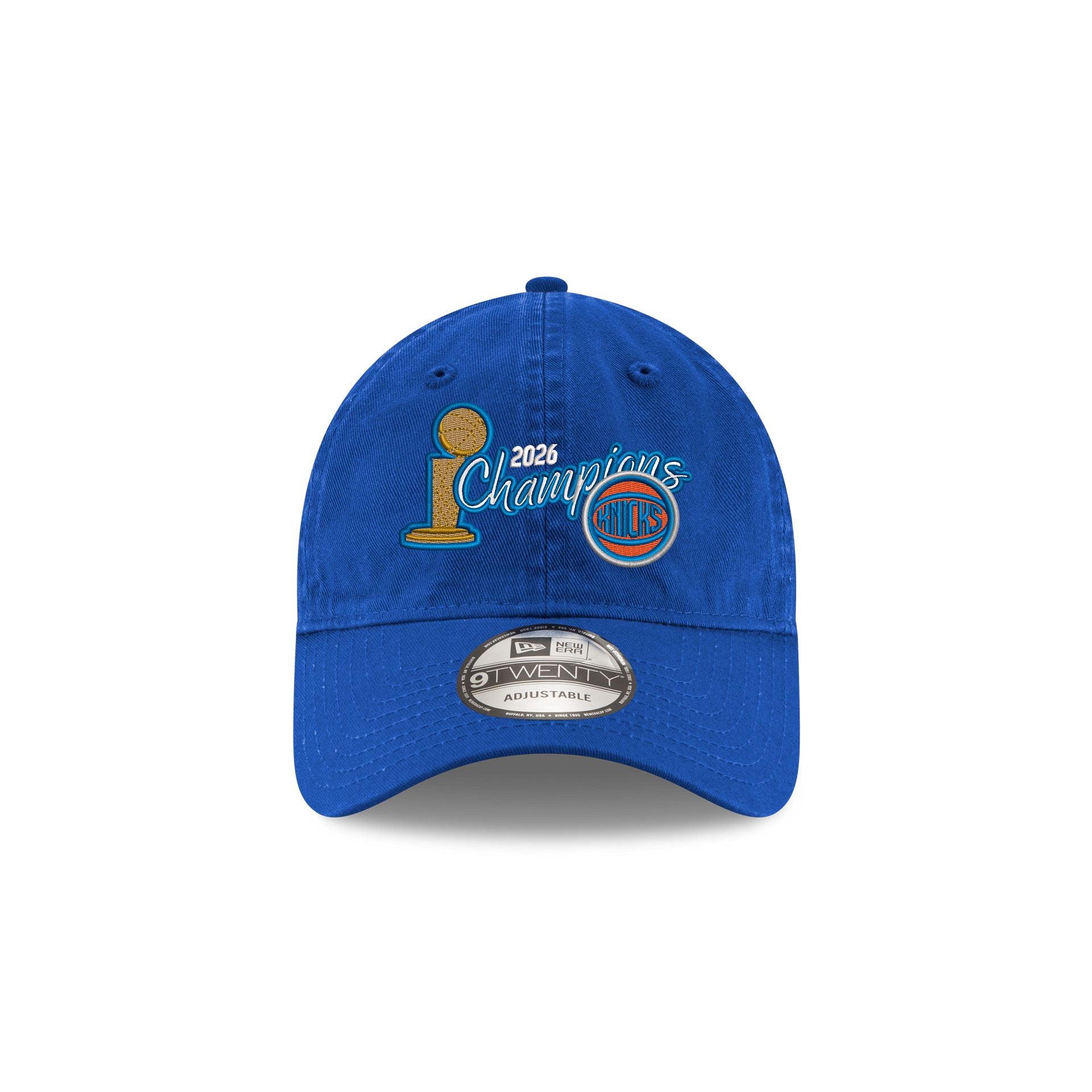 New York Knicks 2026 Champions Script 9TWENTY Adjustable Hat – New