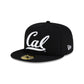 California Golden Bears White Script 59FIFTY Fitted Hat