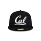 California Golden Bears White Script 59FIFTY Fitted Hat