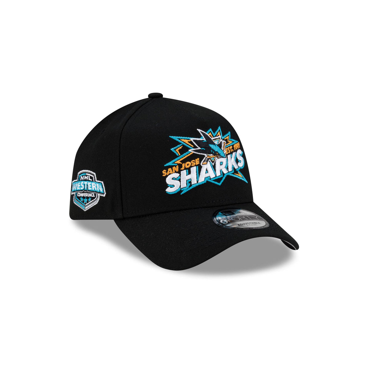San Jose Sharks Top Shelf 9FORTY A-Frame Snapback Hat