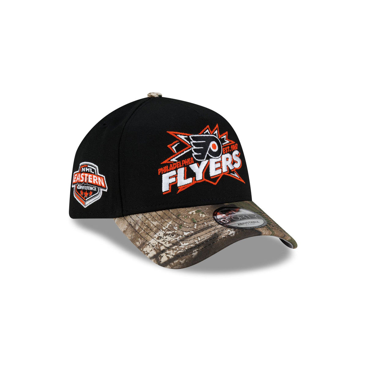 Philadelphia Flyers Top Shelf Black Camo 9FORTY A-Frame Snapback Hat