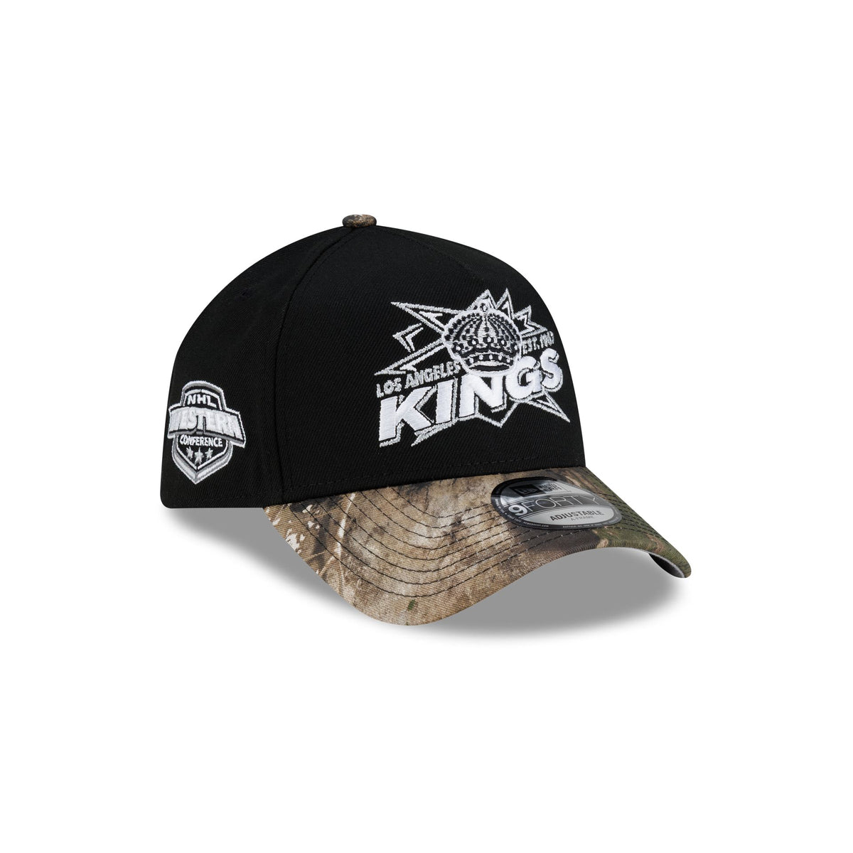 Los Angeles Kings Top Shelf Black Camo 9FORTY A-Frame Snapback Hat