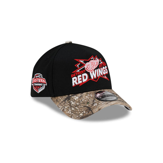 Detroit Red Wings Top Shelf Black Camo 9FORTY A-Frame Snapback Hat
