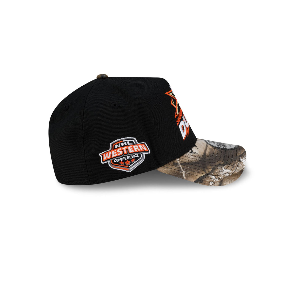 Anaheim Ducks Top Shelf Black Camo 9FORTY A-Frame Snapback Hat