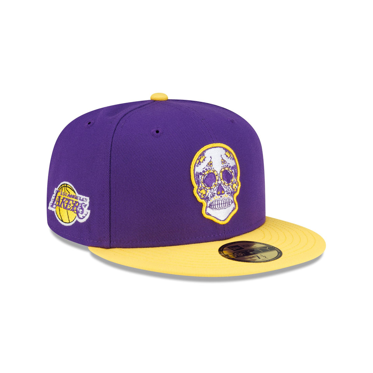 Los Angeles Lakers Sugar Skull 59FIFTY Fitted Hat