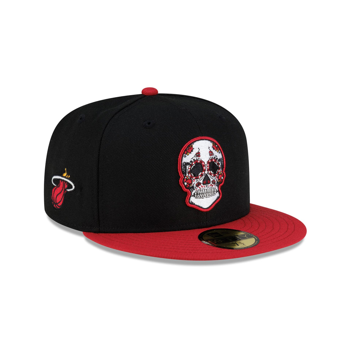 Miami Heat Sugar Skull 59FIFTY Fitted Hat