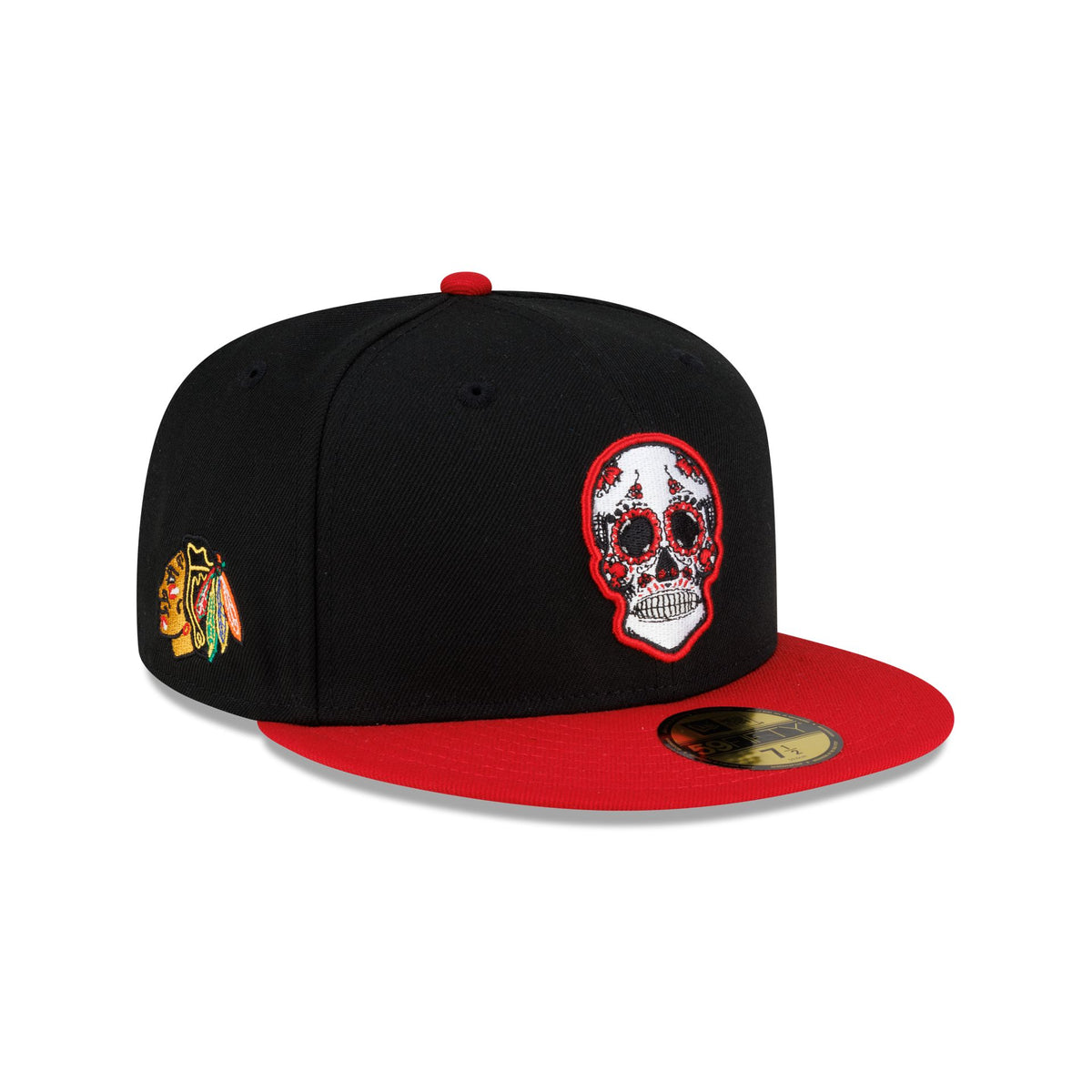 Chicago Blackhawks Sugar Skull 59FIFTY Fitted Hat