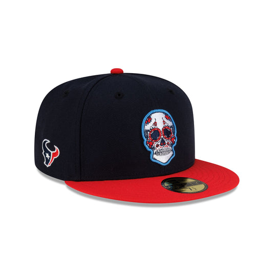Houston Texans Sugar Skull 59FIFTY Fitted Hat