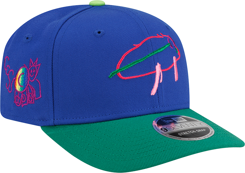 Buffalo Bills Billustration by Caleb 9SEVENTY Stretch-Snap Hat