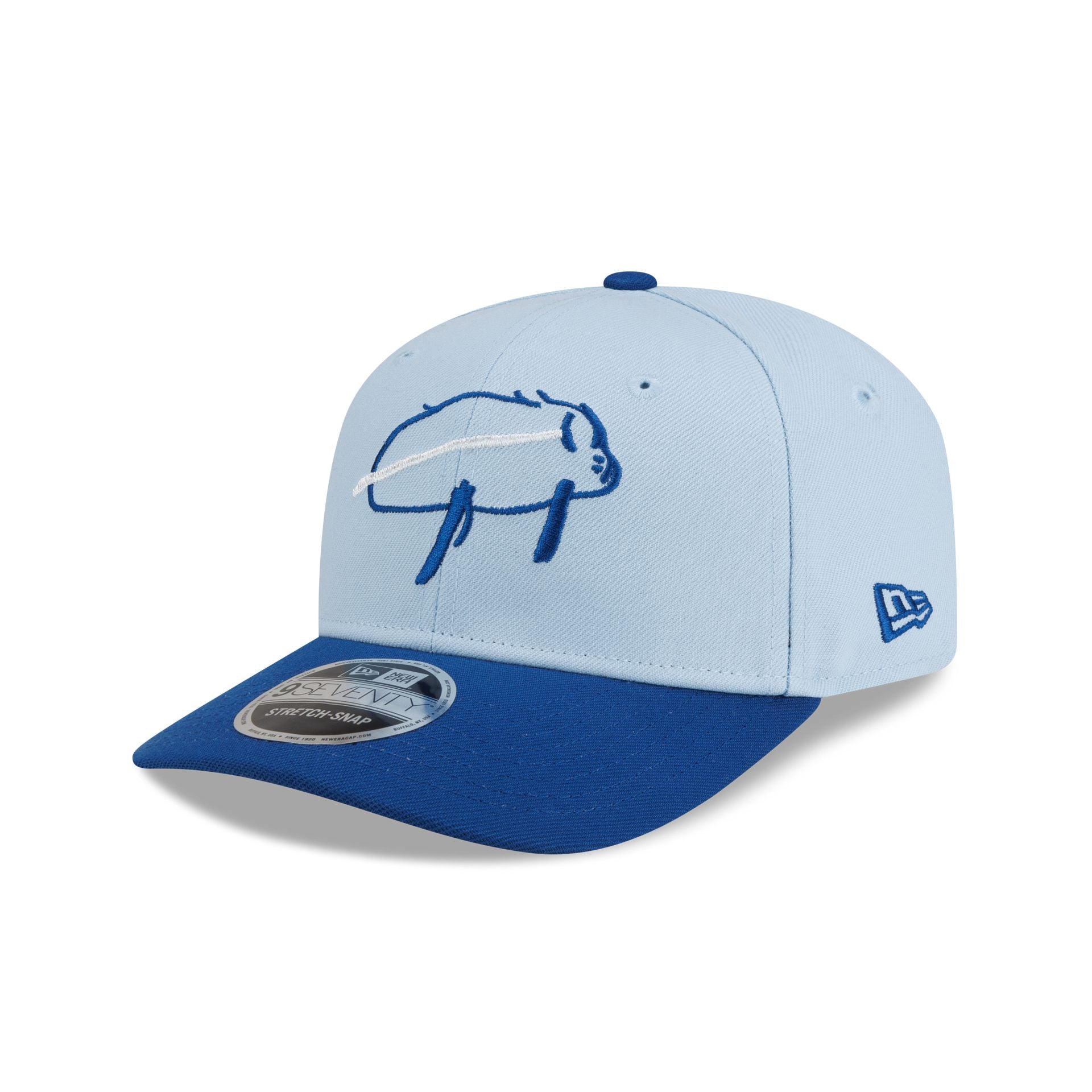 Buffalo Bills Billustration by Grace 9SEVENTY Stretch-Snap Hat