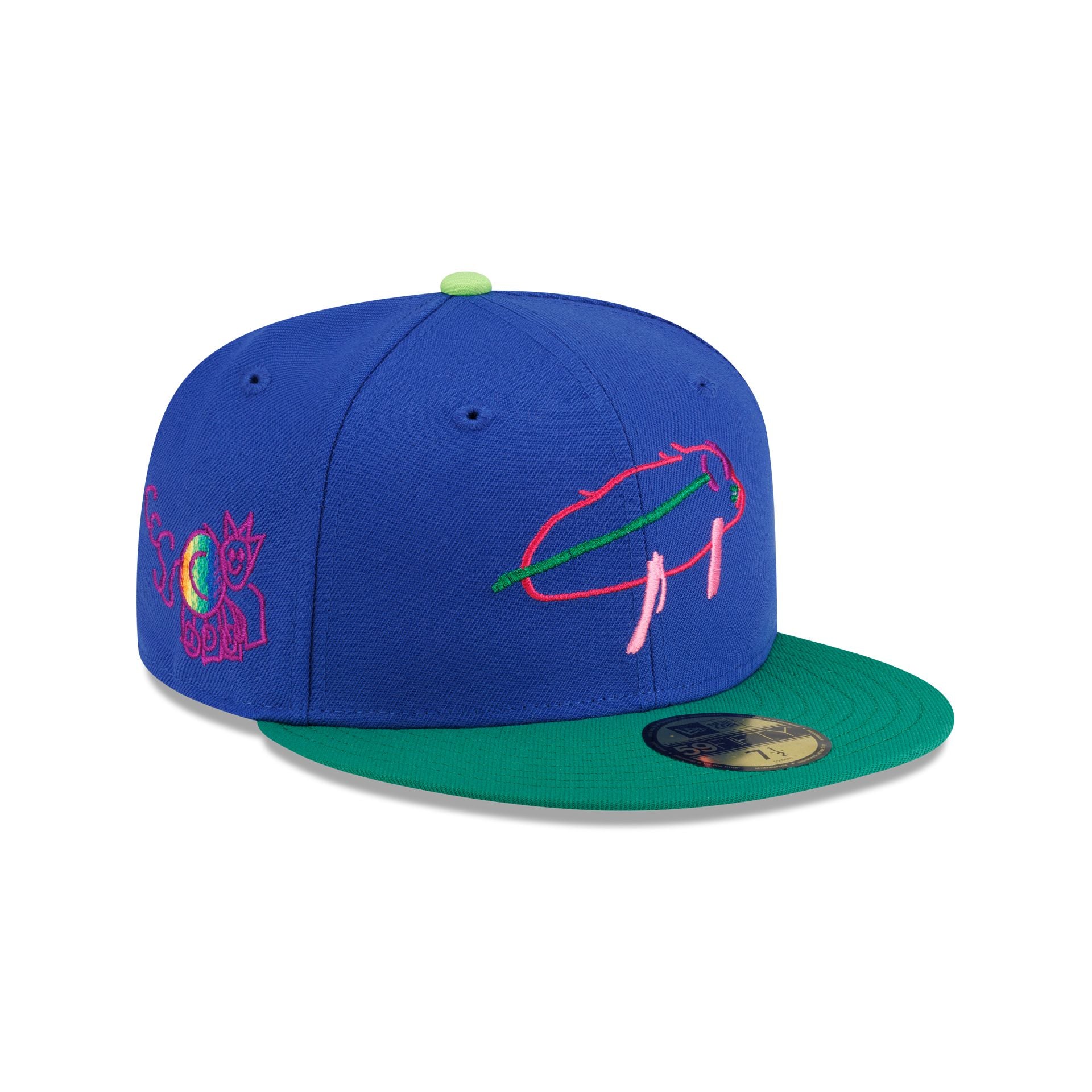 Buffalo Bills Billustration by Caleb 59FIFTY Fitted Hat