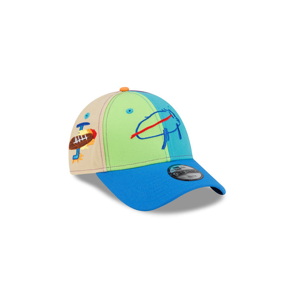 GBMOUTH 帽子 ドューラグ Buffalo Bills Billustration by Jack Kids 9FORTY Snapback Hat – New