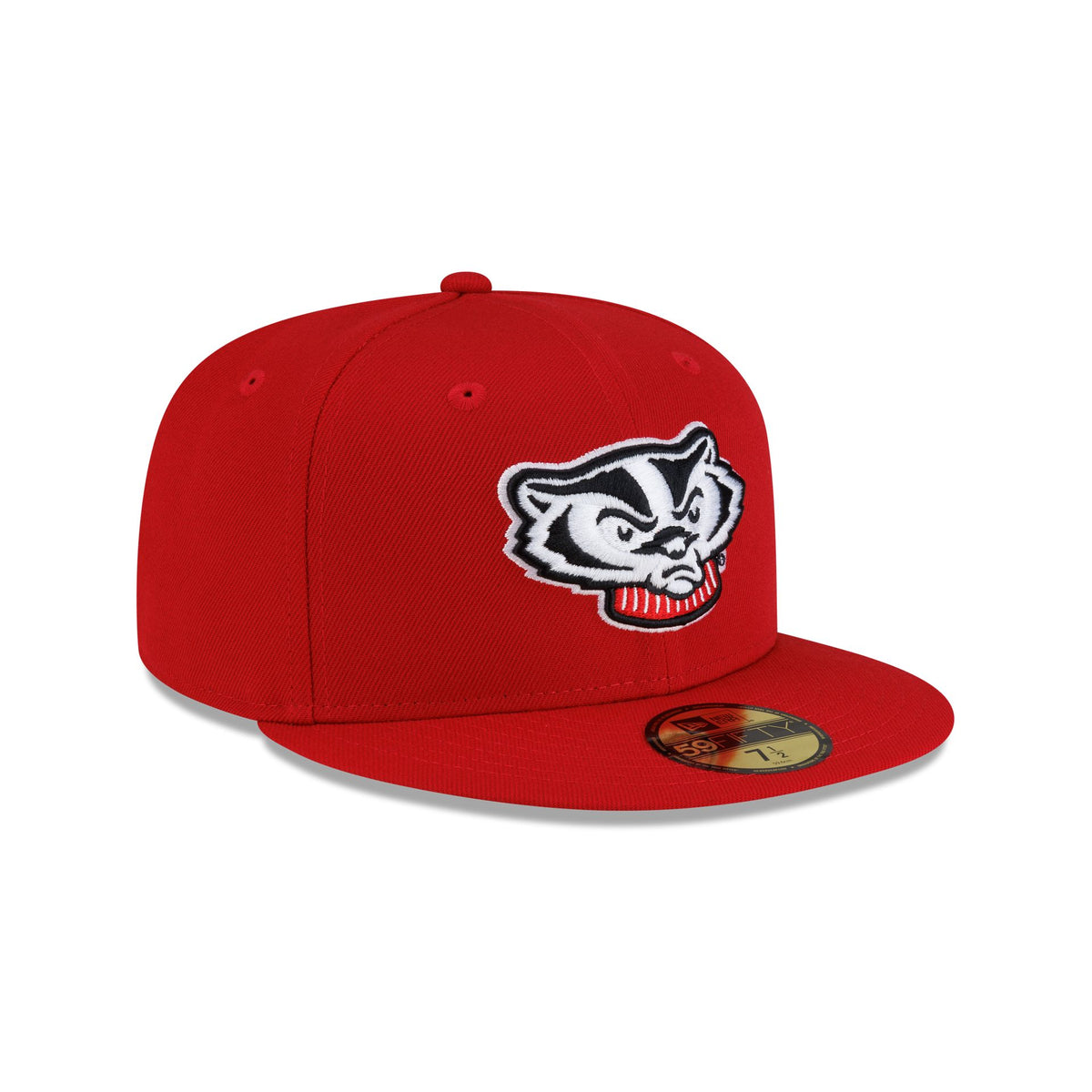 Wisconsin Badgers Mascot Red 59FIFTY Fitted Hat