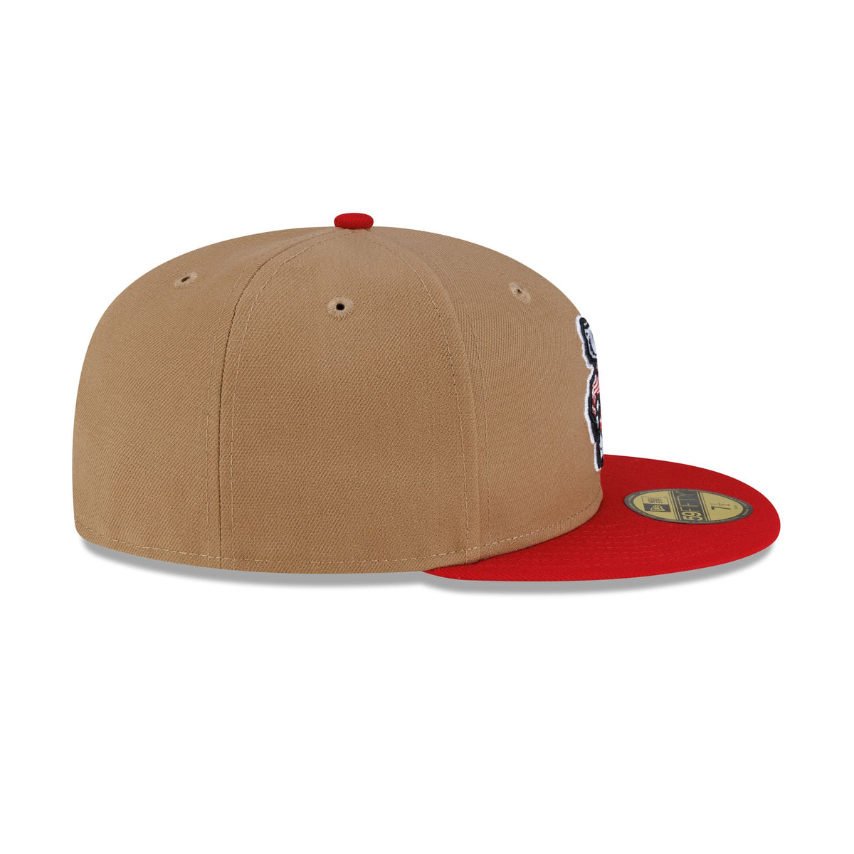 Wisconsin Badgers Mascot Khaki 59FIFTY Fitted Hat