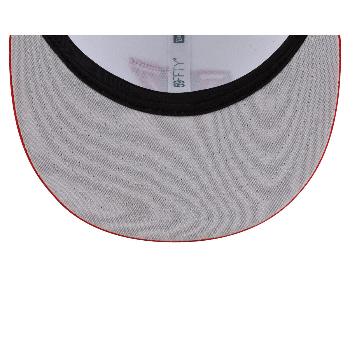 Wisconsin Badgers White Red 59FIFTY Fitted Hat