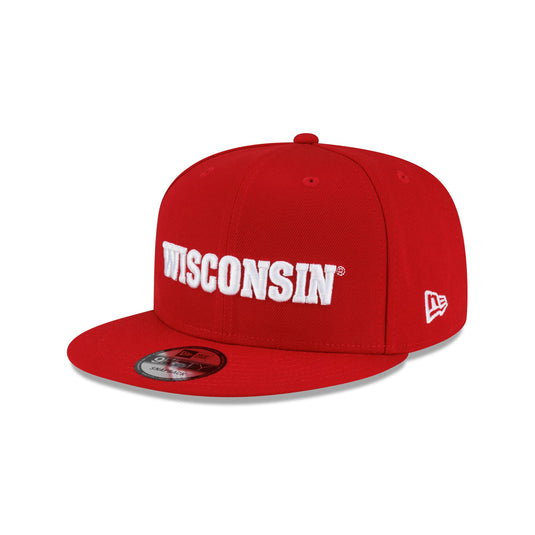 Wisconsin Badgers Wordmark 9FIFTY Snapback Hat