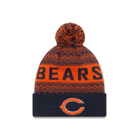 Chicago Bears Wintry Kids Pom Knit - New Era Cap
