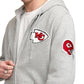 San Francisco 49ers Gray Logo Select Full-Zip Hoodie