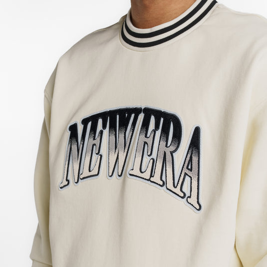 New Era Branded Ombre Chrome White Crewneck - New Era Cap