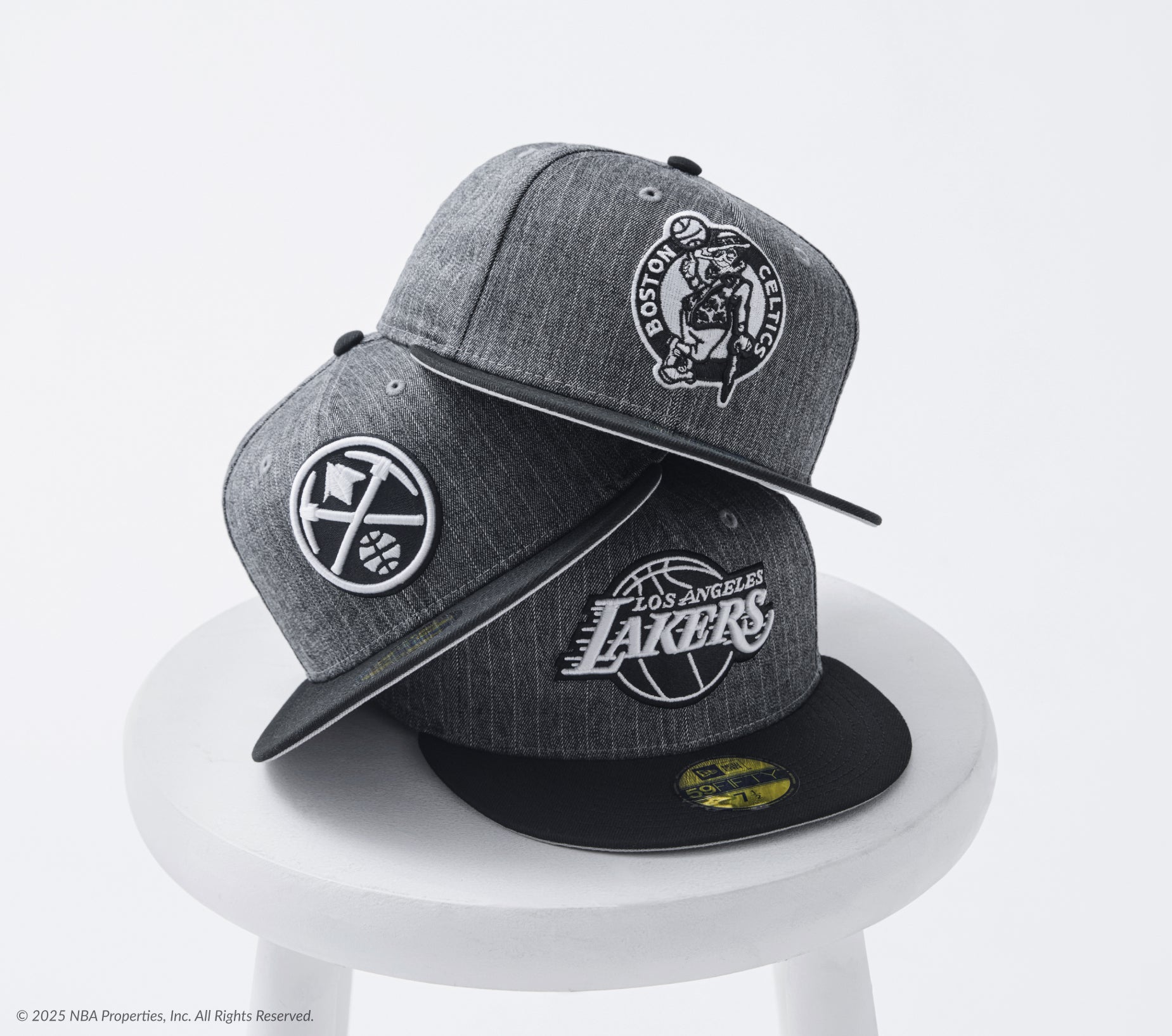 Shop Just Caps NBA Black Pinstripe