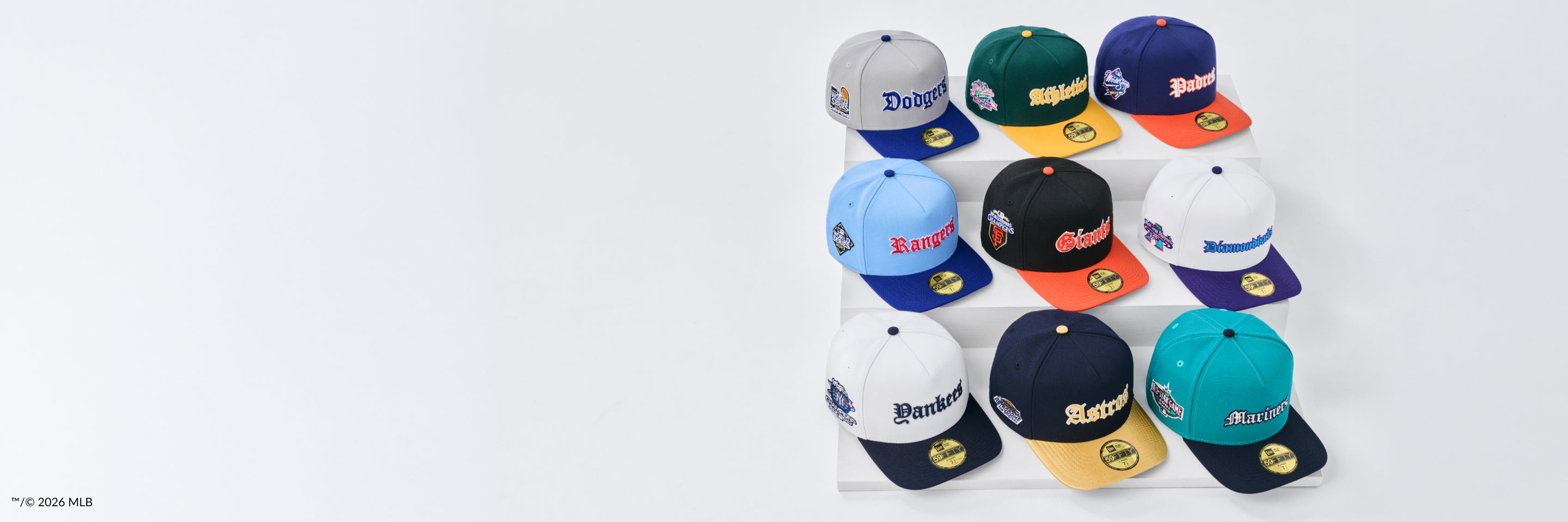 Shop the Just Caps MLB® Gothic Script Collection