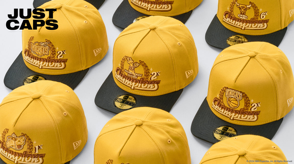 Shop Just Caps NBA Trophy Yellow