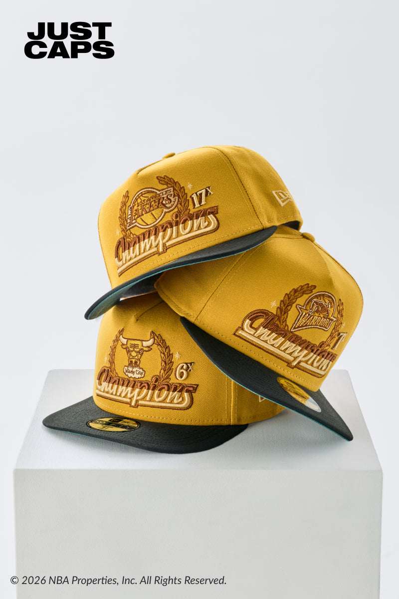 Shop Just Caps NBA Trophy Yellow 